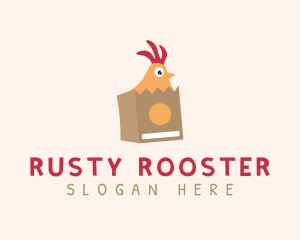 Rooster Chicken Delivery logo design