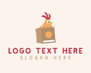 Food Store - Rooster Chicken Delivery logo design