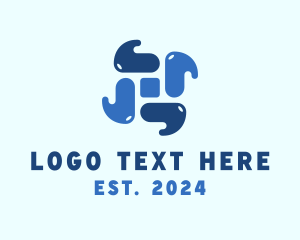 Water - Blue Water Element logo design