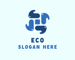 Blue Water Element Logo