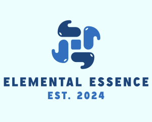 Element - Blue Water Element logo design