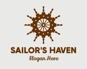 Gear Sailing Helm logo design