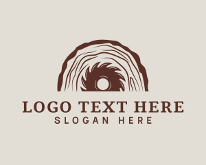 Diy - Brown Sawmill Woodcutter logo design