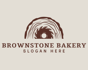 Brown - Brown Sawmill Woodcutter logo design