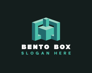 Data Box Cube logo design