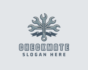 Mechanic Hardware Wrench  logo design