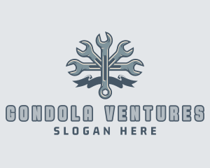 Mechanic Hardware Wrench  logo design