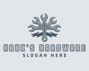 Mechanic Hardware Wrench  logo design