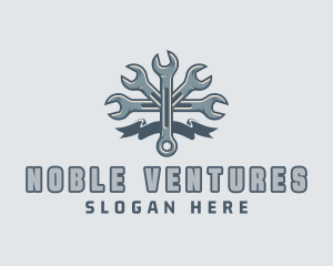 Mechanic Hardware Wrench  logo design