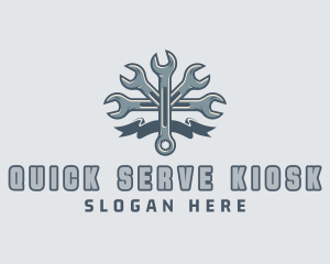 Mechanic Hardware Wrench  logo design