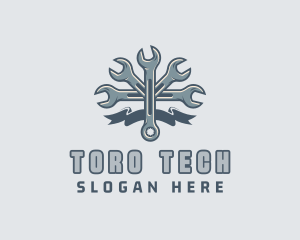 Mechanic Hardware Wrench  logo design