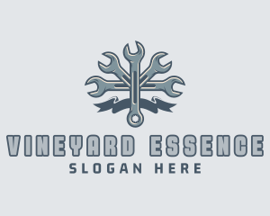 Mechanic Hardware Wrench  logo design