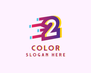 Digital Agency - Speedy Number 2 Motion Business logo design