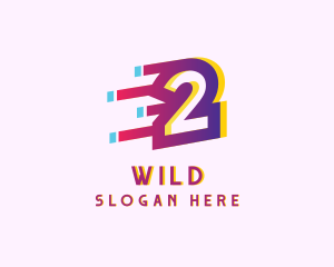 Digital - Speedy Number 2 Motion Business logo design