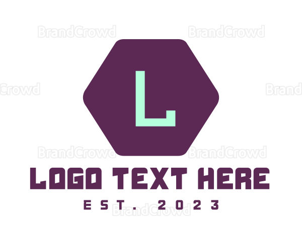 Minimalist Hexagon Lettermark Logo