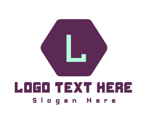 Minimalist Hexagon Lettermark Logo