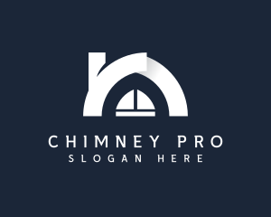 Modern House Chimney logo design