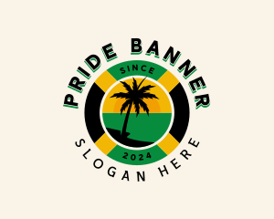 Jamaican Rasta Flag logo design