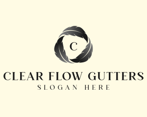 Feather Writer Author logo design