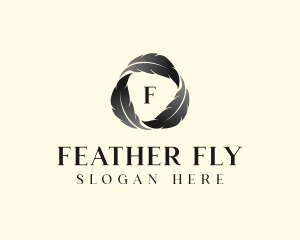 Feather Writer Author logo design