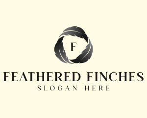 Feather Writer Author logo design