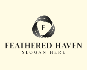 Feather Writer Author logo design