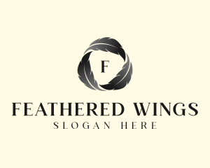 Feather Writer Author logo design