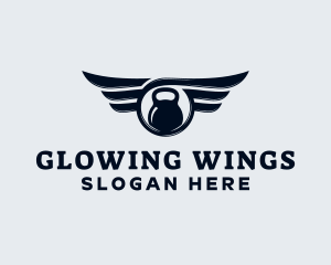 Kettlebell Wings Gym logo design