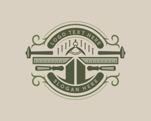 Lumber - Carpenter Workshop Tools logo design