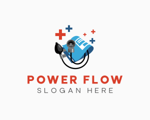 Pump - Medical Blood Pressure Pump logo design