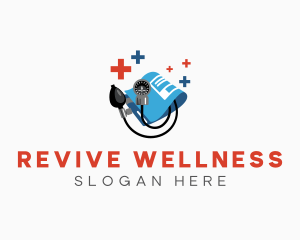 Recovery - Medical Blood Pressure Pump logo design