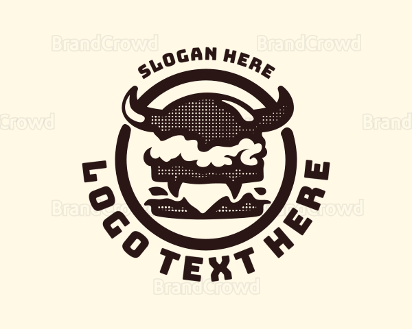Monster Burger Hamburger Logo