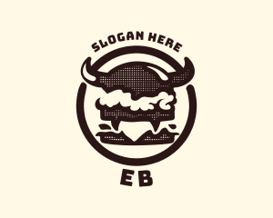 Grunge - Monster Burger Hamburger logo design