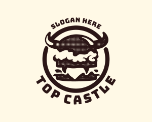 Food - Monster Burger Hamburger logo design