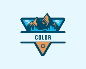 Tourism - Mountain Summit Adventure logo design