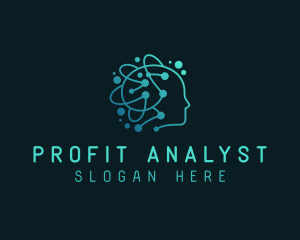 AI Brain Circuit  logo design