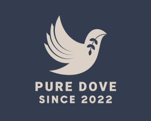 Hope Dove Bird Branch logo design