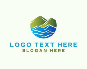 Tour Guide - Mountain Camping Trip logo design