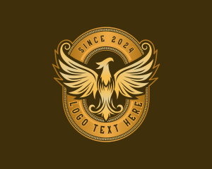 Legendary - Greek Phoenix Bird logo design