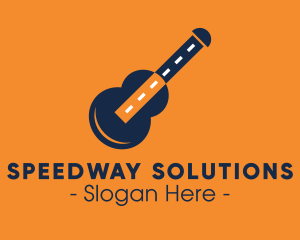 Roadway - Blue Guitar Road logo design