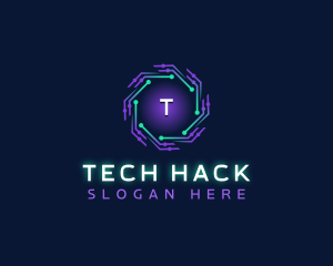 Cyber Technology Digital logo design