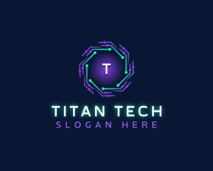 Cyber Technology Digital logo design