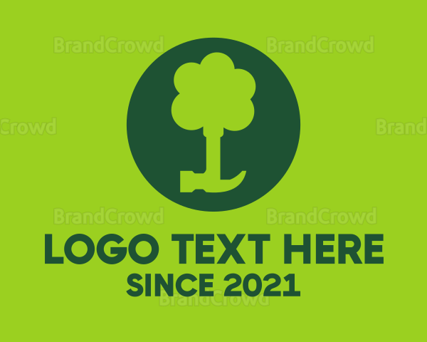 Green Tree Hammer Logo