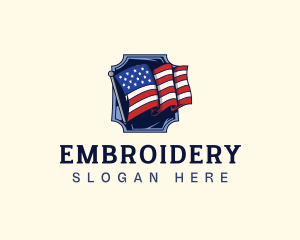 American Nationality Flag  Logo