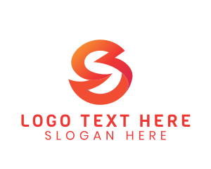 Interaction - Modern Gradient Letter S logo design