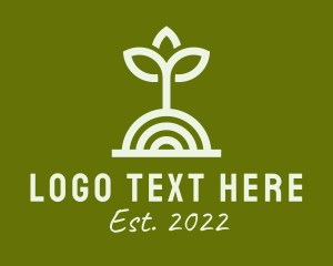 Landscaping - Garden Seedling Plant logo design