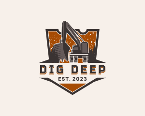 Excavator Machinery Equipment logo design