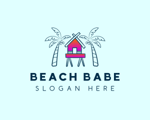 Coconut Beach House logo design