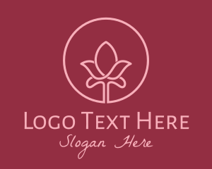 Fashion Accessories - Pink Tulip Flower logo design