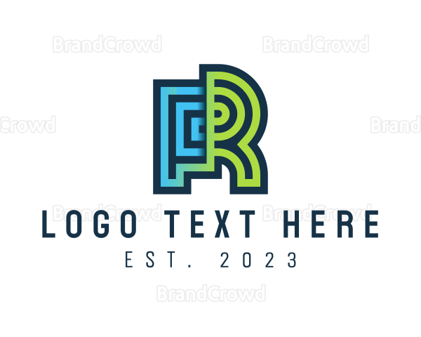 Technology Letter R Logo